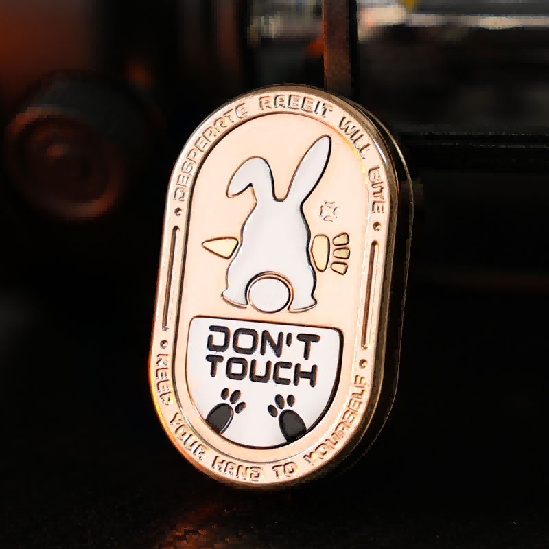 Desperate Rabbit EDC Clicker Coin | Stainless Steel Magnetic Fidget Toy | Stress Relief