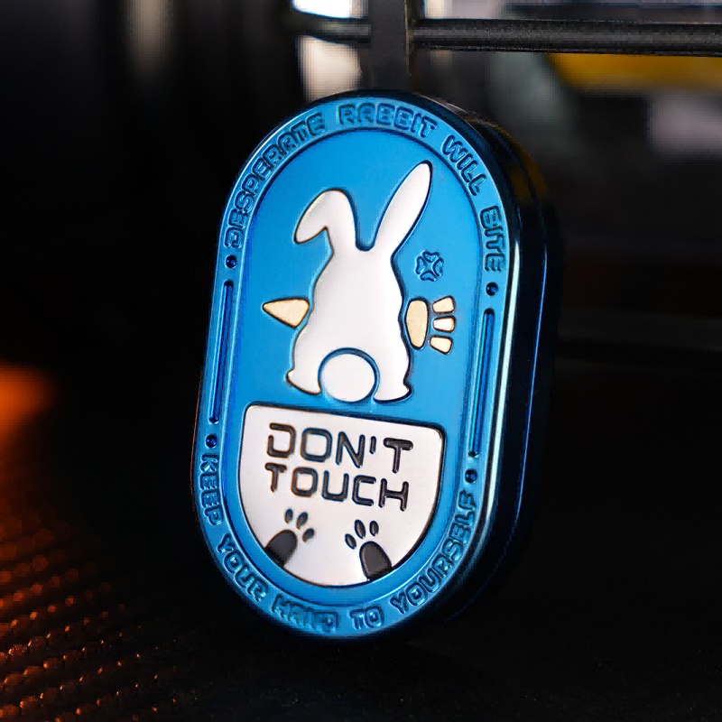 Desperate Rabbit EDC Clicker Coin | Stainless Steel Magnetic Fidget Toy | Stress Relief