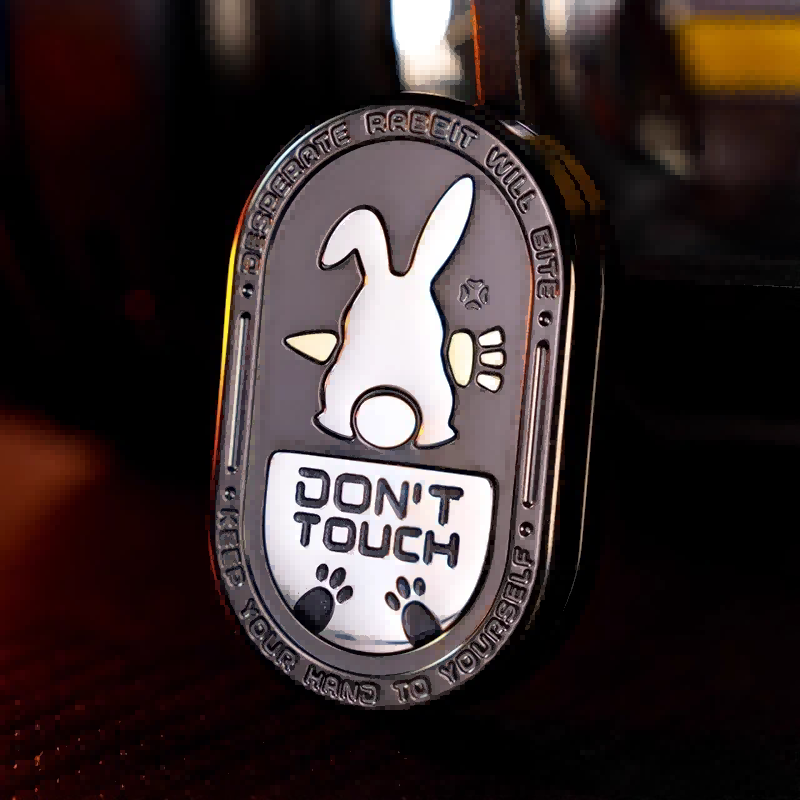 Desperate Rabbit EDC Clicker Coin | Stainless Steel Magnetic Fidget Toy | Stress Relief