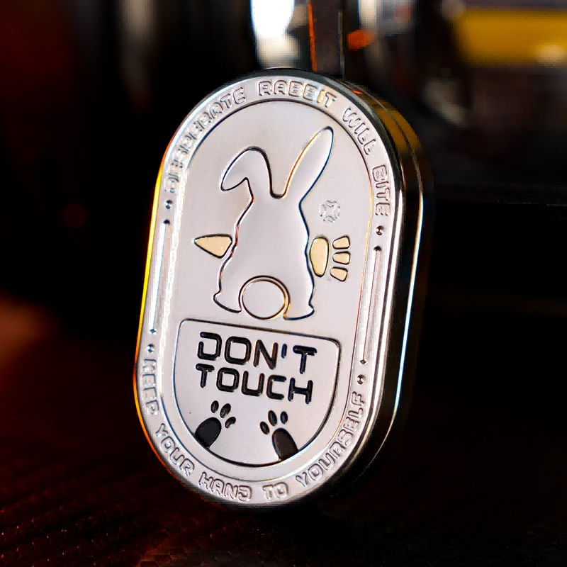 Desperate Rabbit EDC Clicker Coin | Stainless Steel Magnetic Fidget Toy | Stress Relief