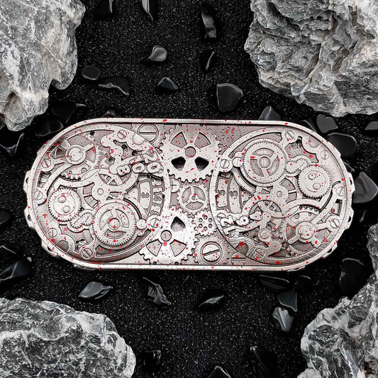 Dual Digital Gyro | 7-in-1 EDC Full Metal Dice | Steampunk Gear Stress Relief Toy
