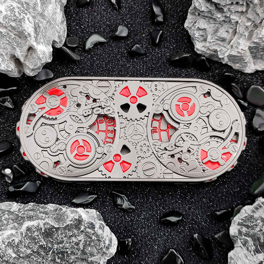 Dual Digital Gyro | 7-in-1 EDC Full Metal Dice | Steampunk Gear Stress Relief Toy