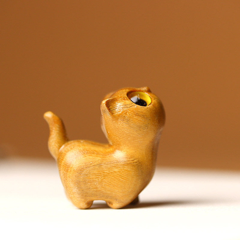 Ebony Wood Curious Cat Blind Box - blind box, cat figurine, desk decor - image 8