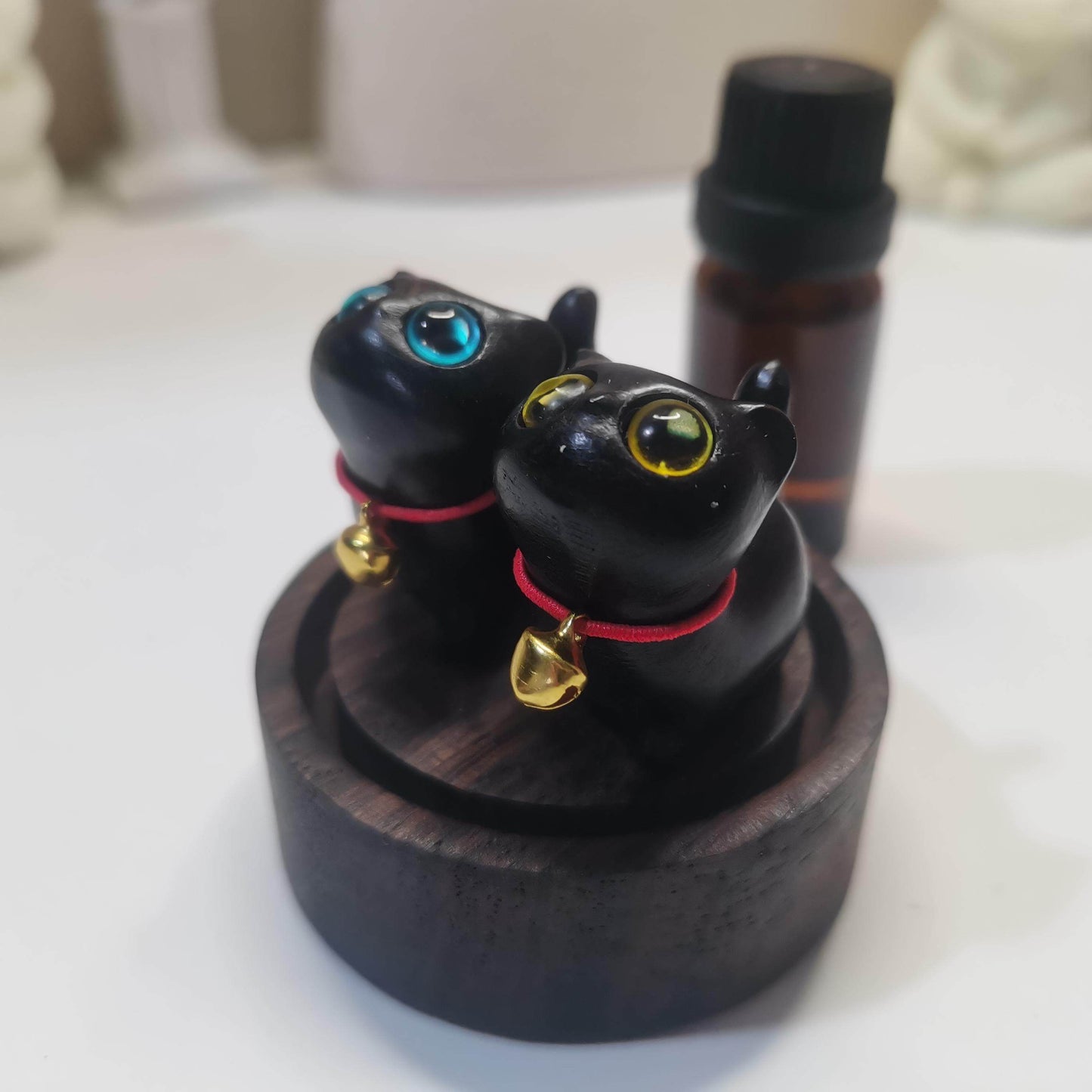 Ebony Wood Curious Cat Blind Box - blind box, cat figurine, desk decor - image 12