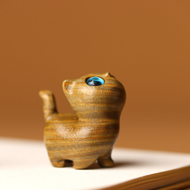 Ebony Wood Curious Cat Blind Box - blind box, cat figurine, desk decor - image 13