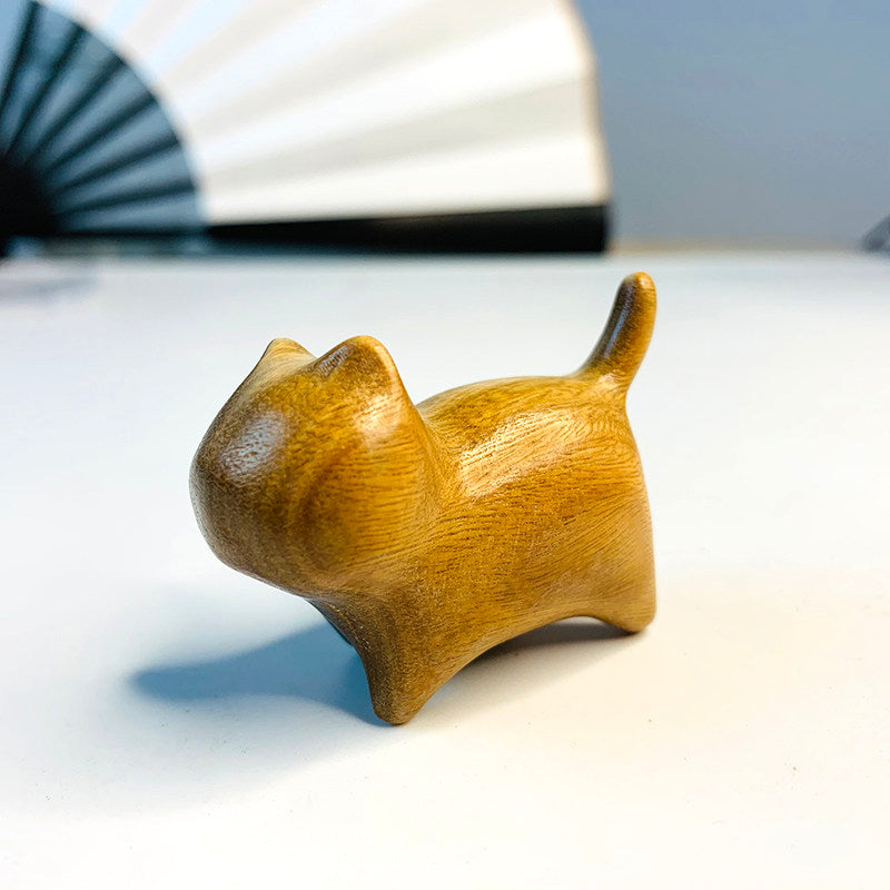 Ebony Wood Curious Cat Blind Box - blind box, cat figurine, desk decor - image 17
