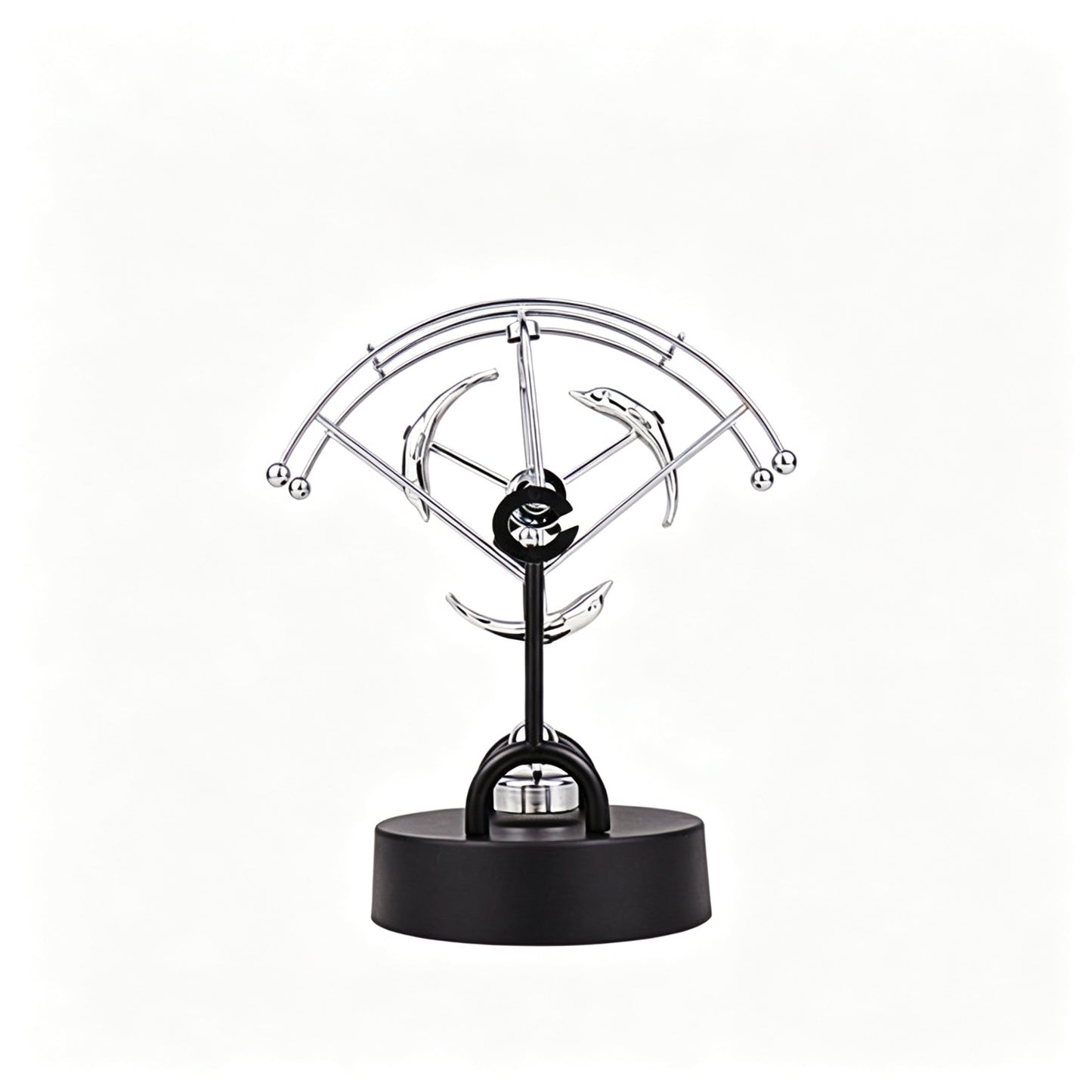 Electromagnetic Kinetic Chaos Pendulum | Perpetual Motion Desk Sculpture | 4 Styles | Engravable