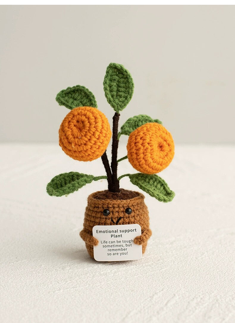 Emotional Support Plant | Handmade Crochet Flower Pot Blind Box | Cute Desk Decor Gift