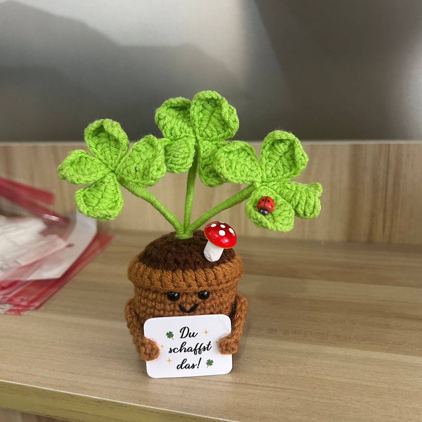 Emotional Support Plant | Handmade Crochet Flower Pot Blind Box | Cute Desk Decor Gift