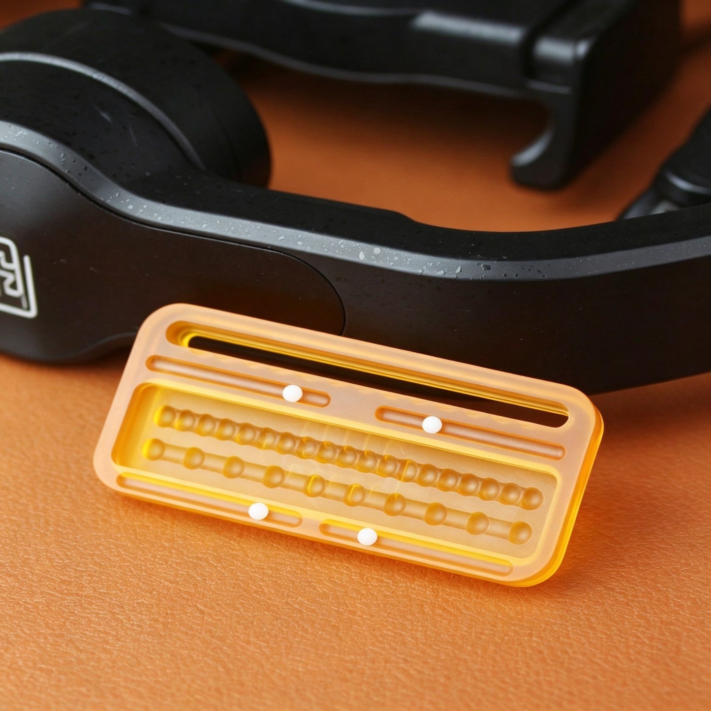 Fishbone Magnetic Bead Slider EDC | Triple-Track PMMA | Push + Bead Jump | Stress Relief | Engravable