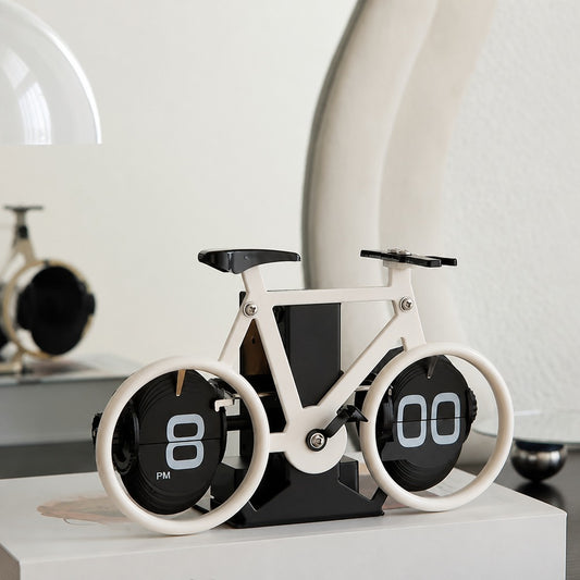 Retro automatic flip clock desk decor with vintage styling