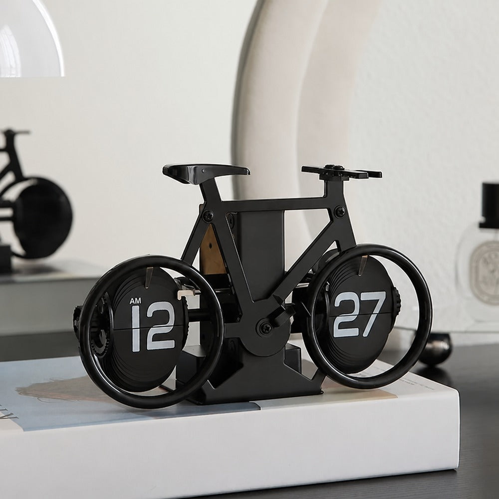 Bicycle style flip clock black variant