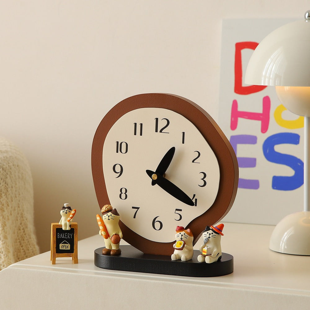 Box flip clock retro mechanical design