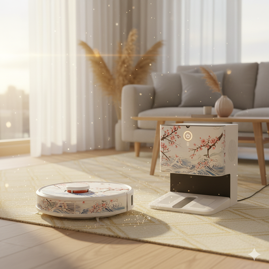 Custom Artistic Skin for Your Robot Vacuum | Fits Roborock, Dreame, Ecovacs | Personalized Vinyl Decal Sticker