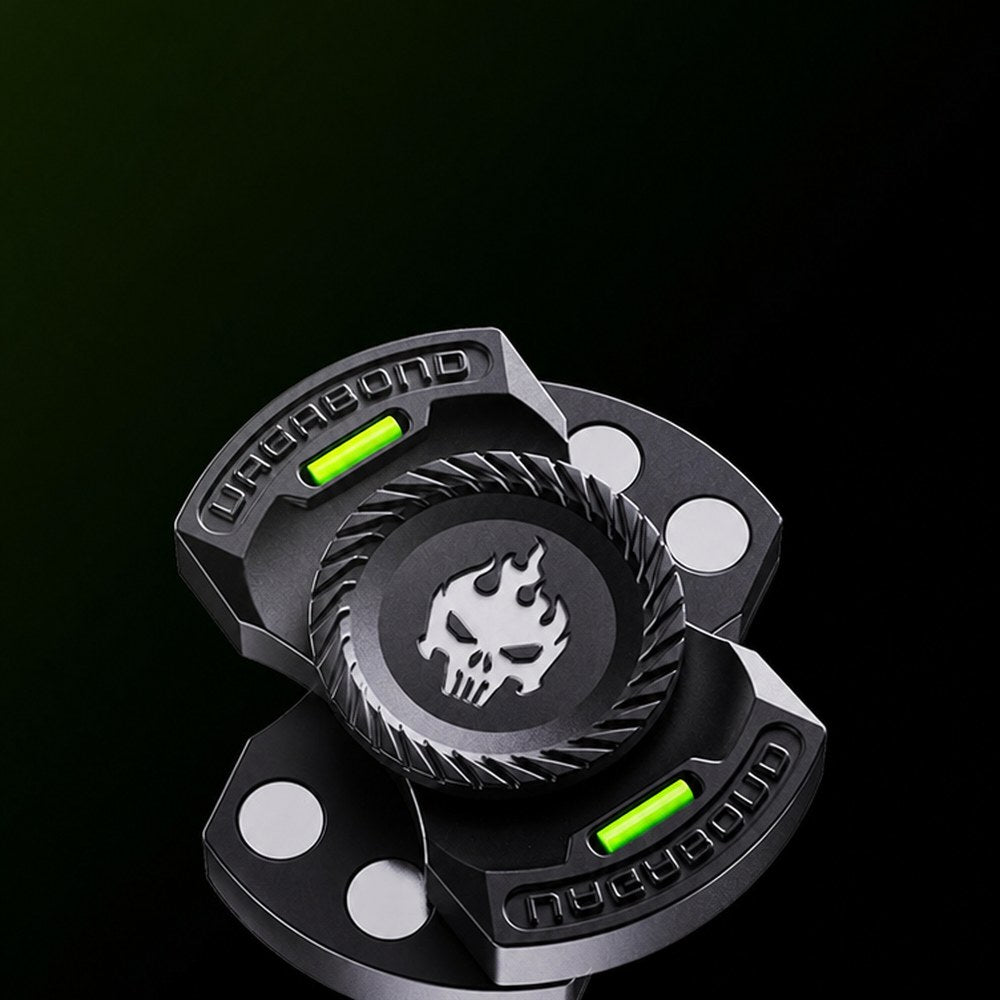 Ghost Three-in-One Fidget Spinner, All-Metal EDC Desk Toy, Tactical Gift