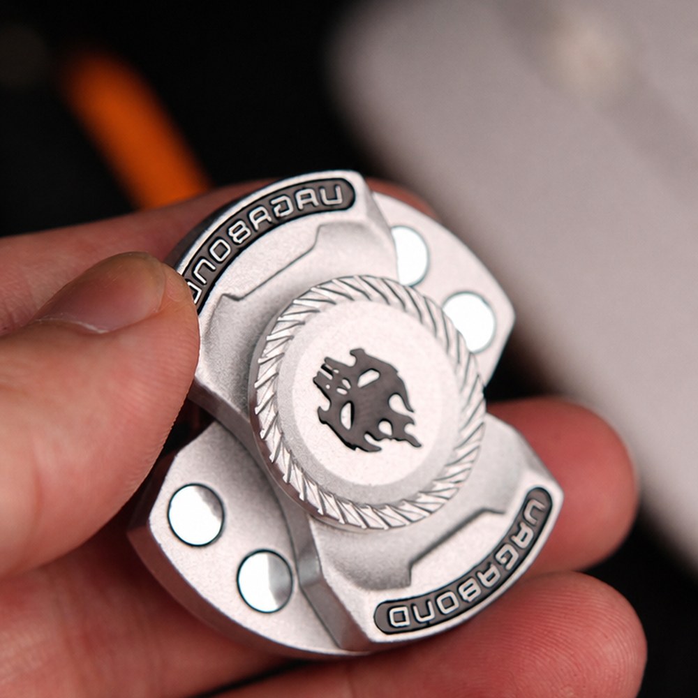 Ghost Three-in-One Fidget Spinner, All-Metal EDC Desk Toy, Tactical Gift