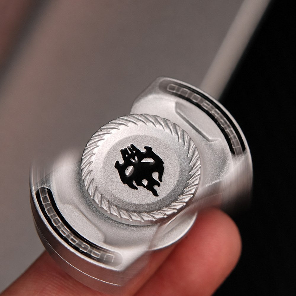 Ghost Three-in-One Fidget Spinner, All-Metal EDC Desk Toy, Tactical Gift