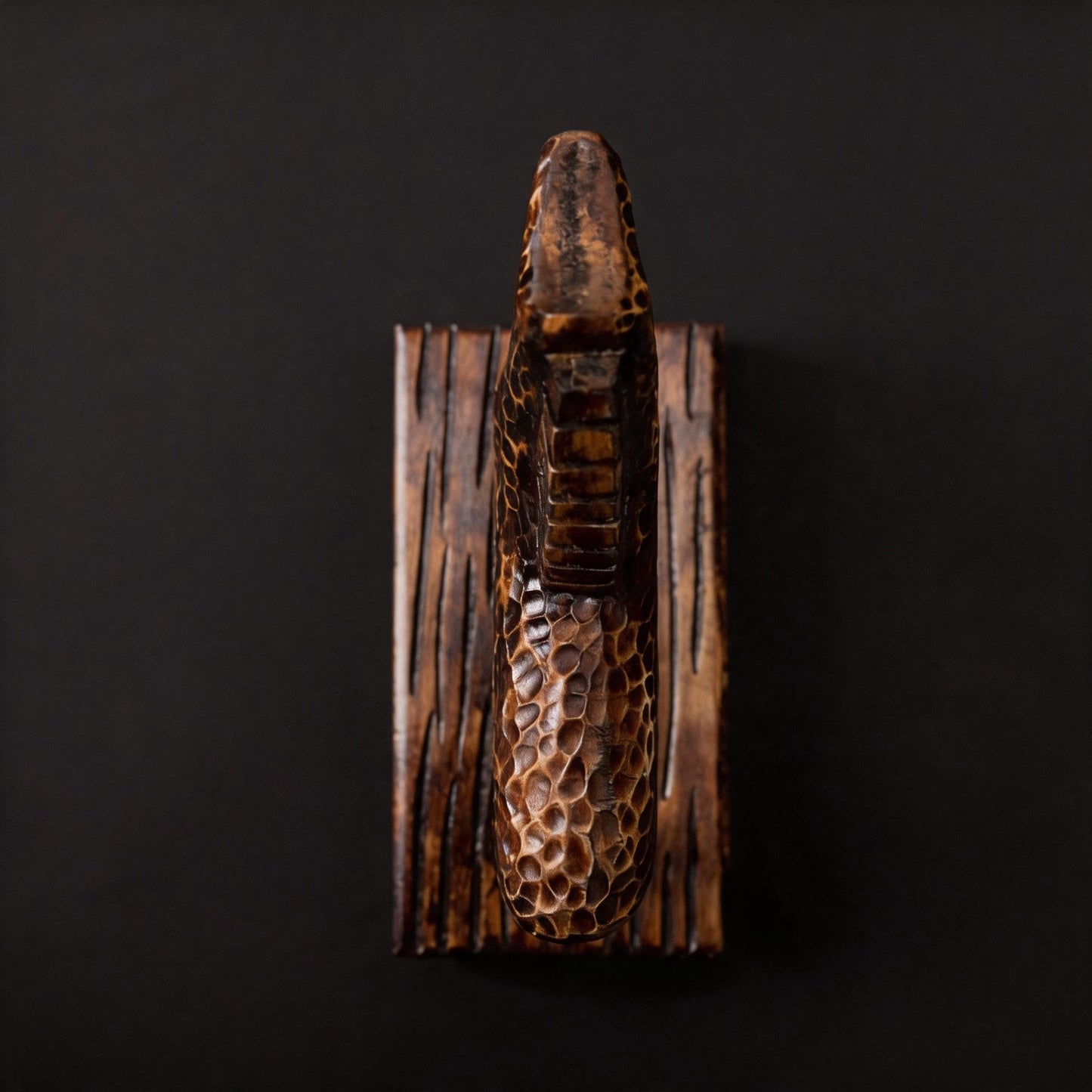 Hand-Carved Ebony Wood Horse Sculpture | Solid Wood Desk Art | Meaningful Gift
