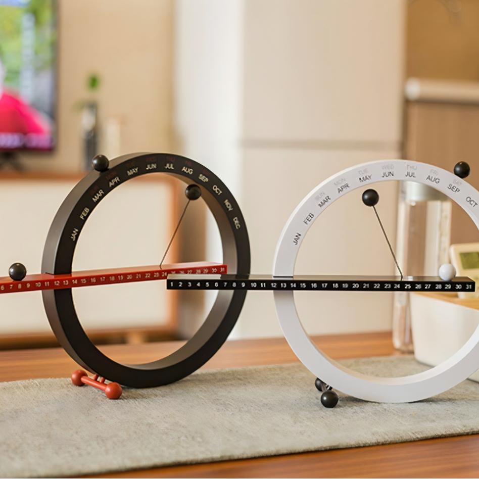 Magnetic Ball Perpetual Calendar - Modern Desktop Ornament