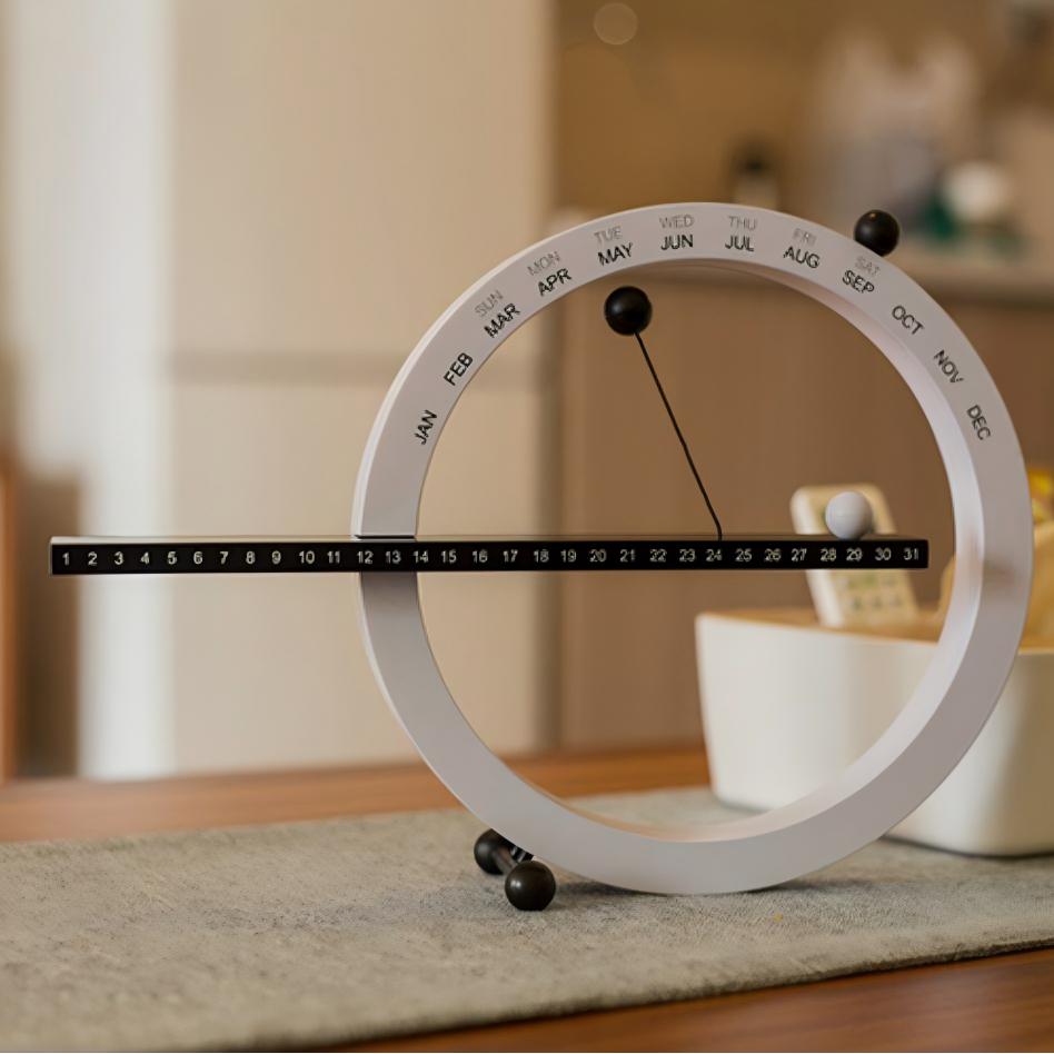 Magnetic Ball Perpetual Calendar - Modern Desktop Ornament