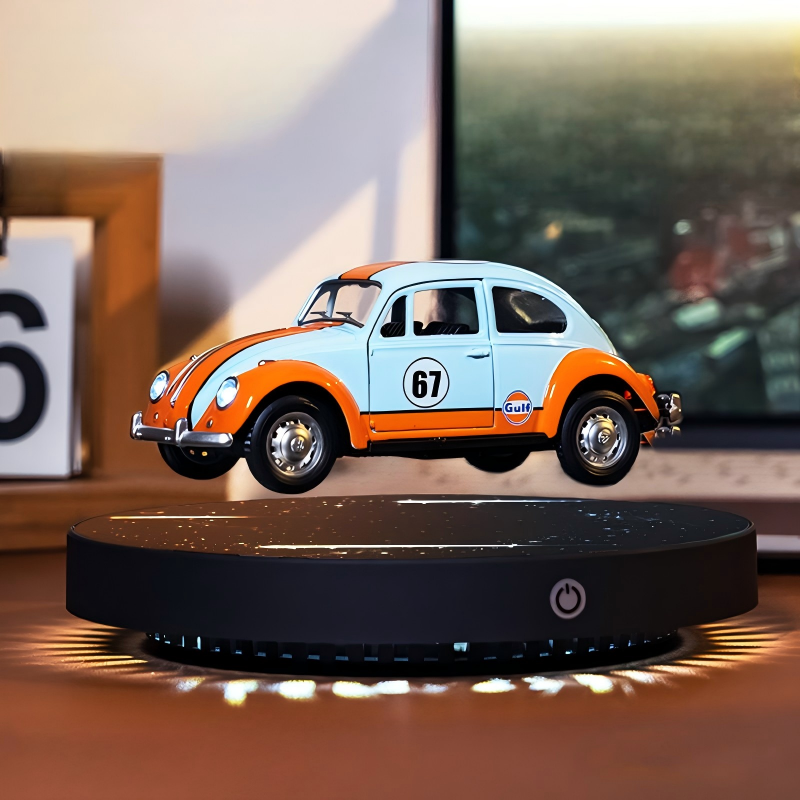 Magnetic Levitating Die-Cast Car Model | 1:36 Alloy Floating 360° Rotating Display | Engravable Gift