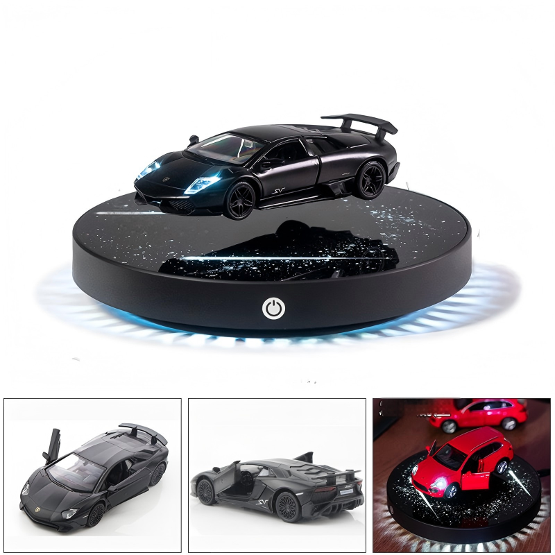 Magnetic Levitating Die-Cast Car Model | 1:36 Alloy Floating 360° Rotating Display | Engravable Gift