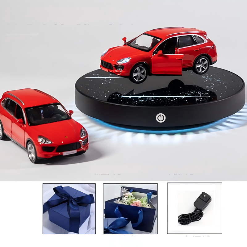 Magnetic Levitating Die-Cast Car Model | 1:36 Alloy Floating 360° Rotating Display | Engravable Gift
