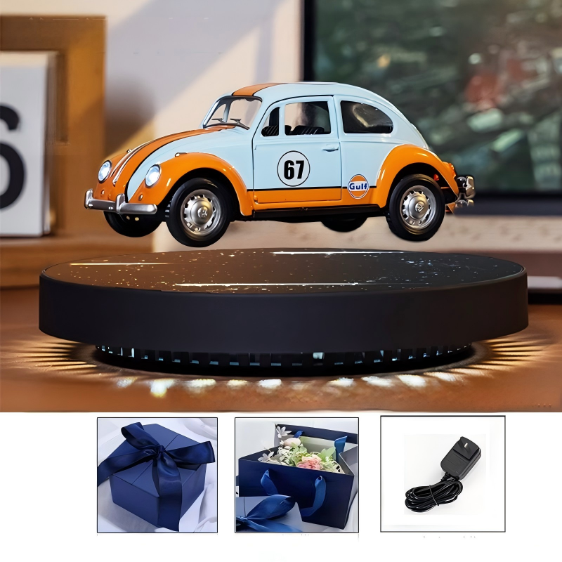 Magnetic Levitating Die-Cast Car Model | 1:36 Alloy Floating 360° Rotating Display | Engravable Gift