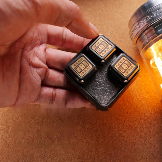 Magnetic Pop Box | Metal EDC Fidget Toy | Tactile Push-Pull Stress Relief | Engravable Gift