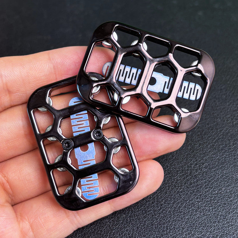 Magnetic Tuning Fork Card Slider EDC Toy | Zinc Alloy Infinite Slide Stress Relief | Engravable