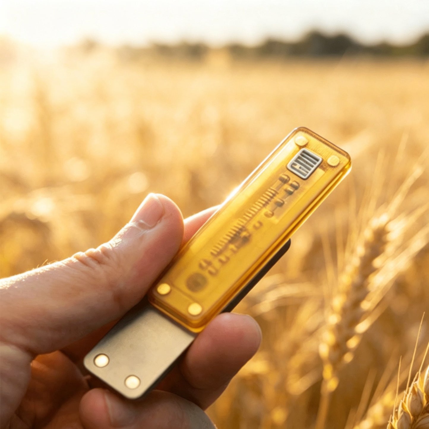 Malt Gold EDC Dual-Track Push Card | Electric Current & Step Click | 24mm Travel | Engravable