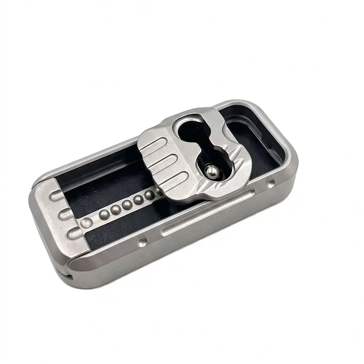 Mecha Skull Mechanical Slider EDC | Stainless Steel, Bead Track
