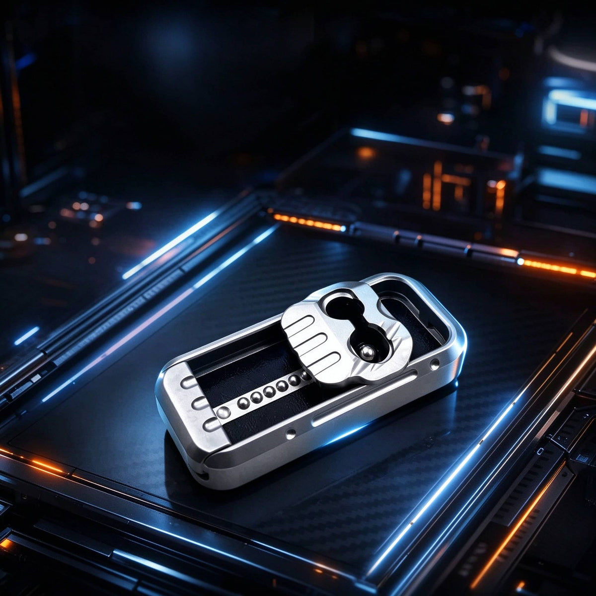 Mecha Skull Mechanical Slider EDC | Stainless Steel, Bead Track
