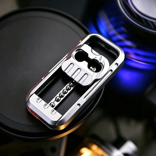 Mecha Skull Mechanical Slider EDC | Stainless Steel, Bead Track