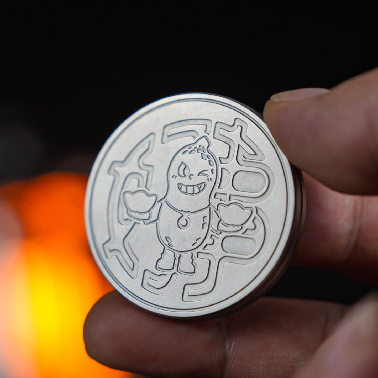 Mechanical EDC Clicker Coin | Metal Stress Relief Fidget Toy | Engravable Gift