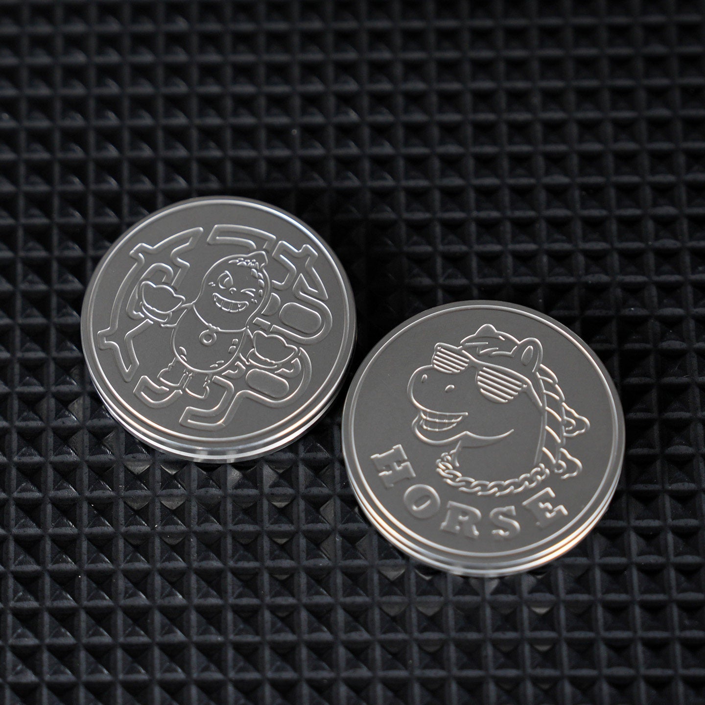 Mechanical EDC Clicker Coin | Metal Stress Relief Fidget Toy | Engravable Gift