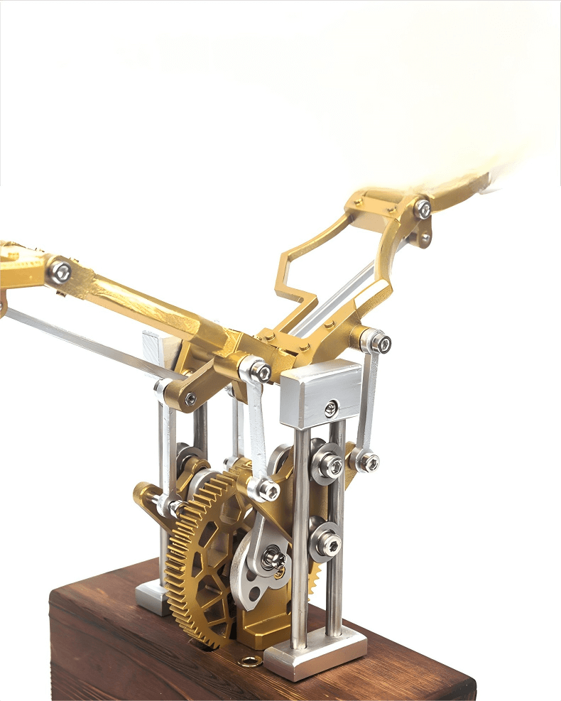 Mechanical Wings Kinetic Sculpture - USB Powered Desktop Art Ornament