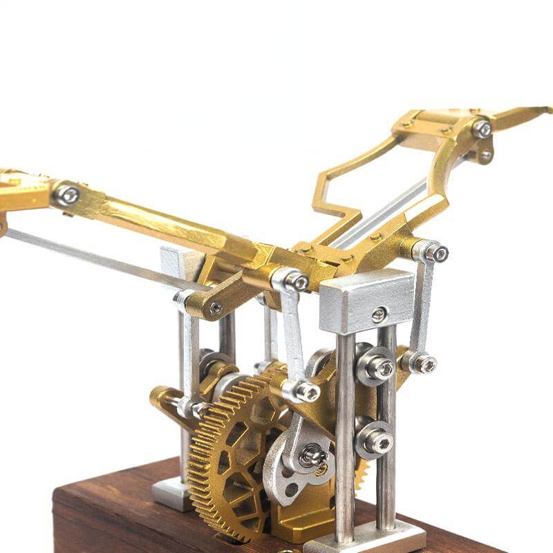 Mechanical Wings Kinetic Sculpture - USB Powered Desktop Art Ornament