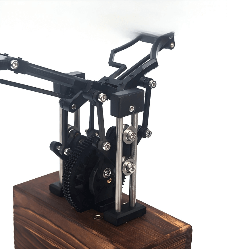 Mechanical Wings Kinetic Sculpture - USB Powered Desktop Art Ornament