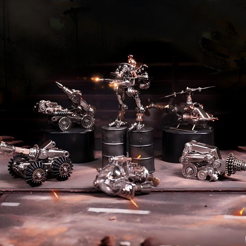 Metal Armor Assembly Blind Box - blind box, collectible, desk toys