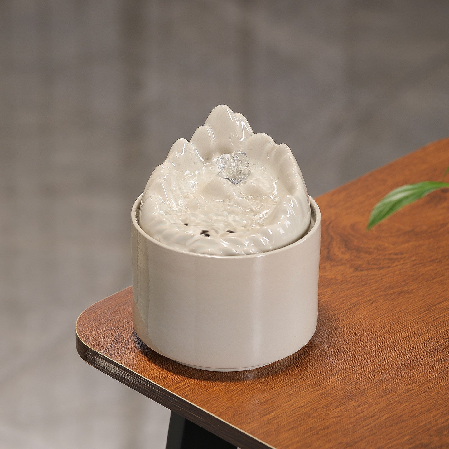 Mountain Stream Tabletop Fountain | USB Ceramic Desk Water Feature | Silent Flow | Engravable