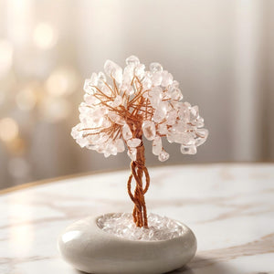 Natural White Crystal Tree of Life