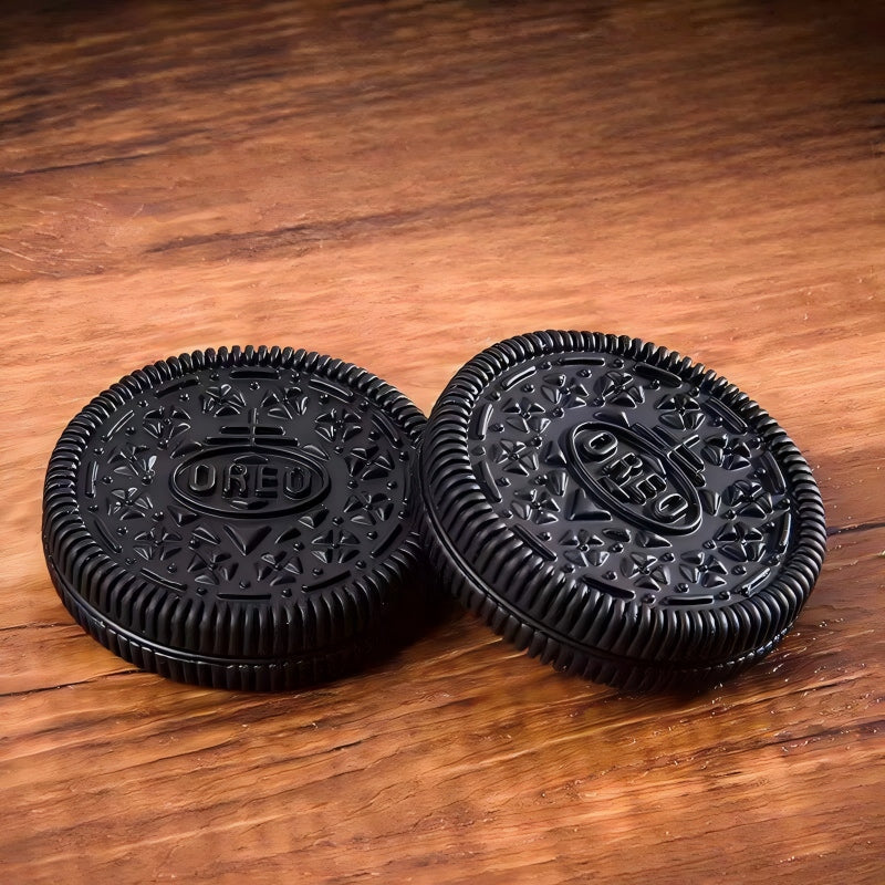 Oreo Cookie EDC Clicker Coin | Metal Fidget Spinner Sound Wave Stress Relief Toy