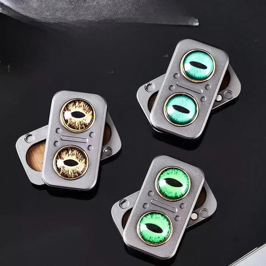 Owl Telegraph Fidget Spinner | 2-in-1 Seesaw Button EDC Toy | Magnetic Stress Relief Gift