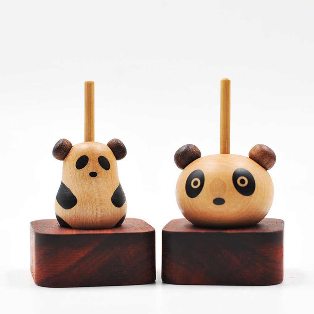 Panda wooden hand spinner