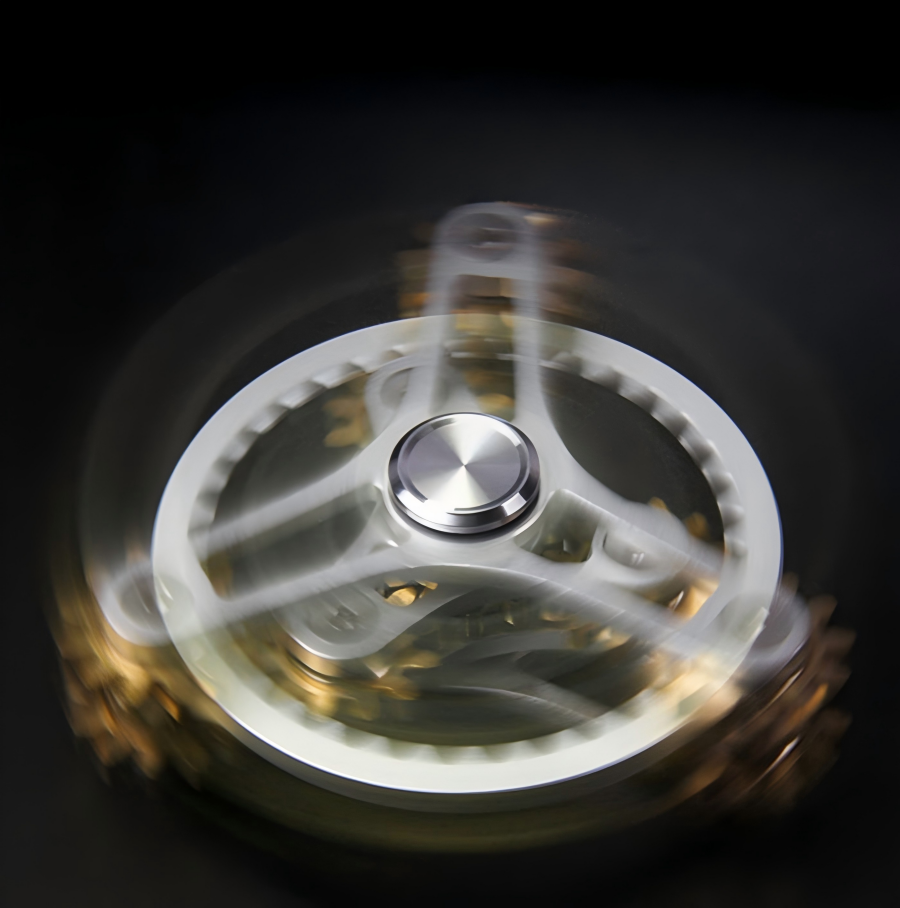 Planetary Gear Linkage Fidget Spinner | CNC Aerospace Aluminum Brass Gears EDC Stress Relief Toy