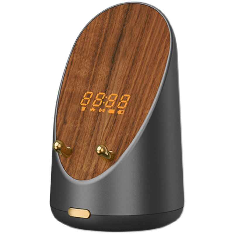 Proximity Sensing Speaker | No Bluetooth Needed | 15W Wireless Charger Clock Phone Stand 4-in-1 | Engravable