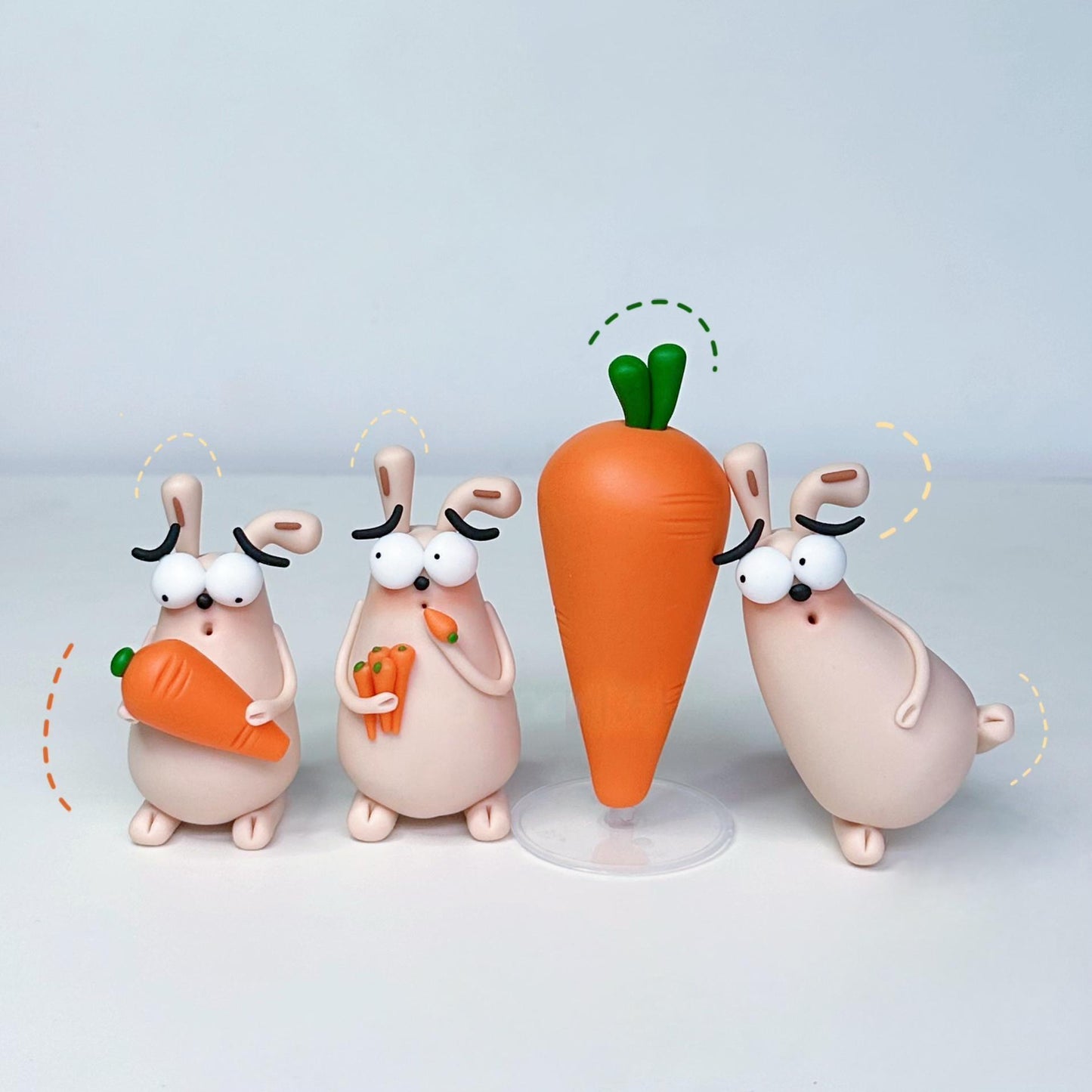 Resin Mouse Desktop Ornament Set - Collectible Figurines