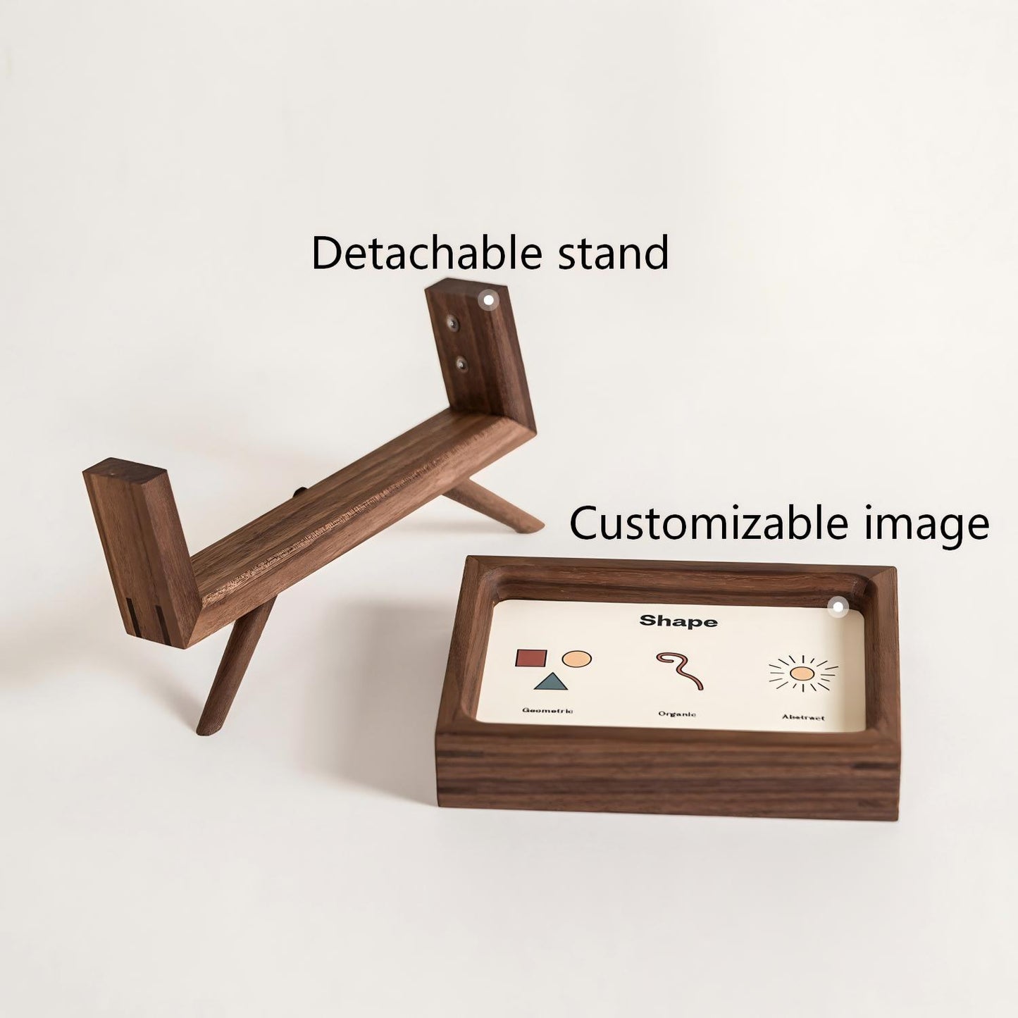 Retro TV Photo Frame | Wooden Desktop Ornament | Custom Photo Print Gift