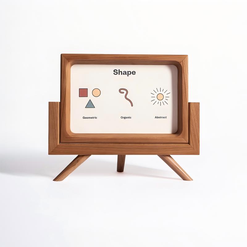 Retro TV Photo Frame | Wooden Desktop Ornament | Custom Photo Print Gift